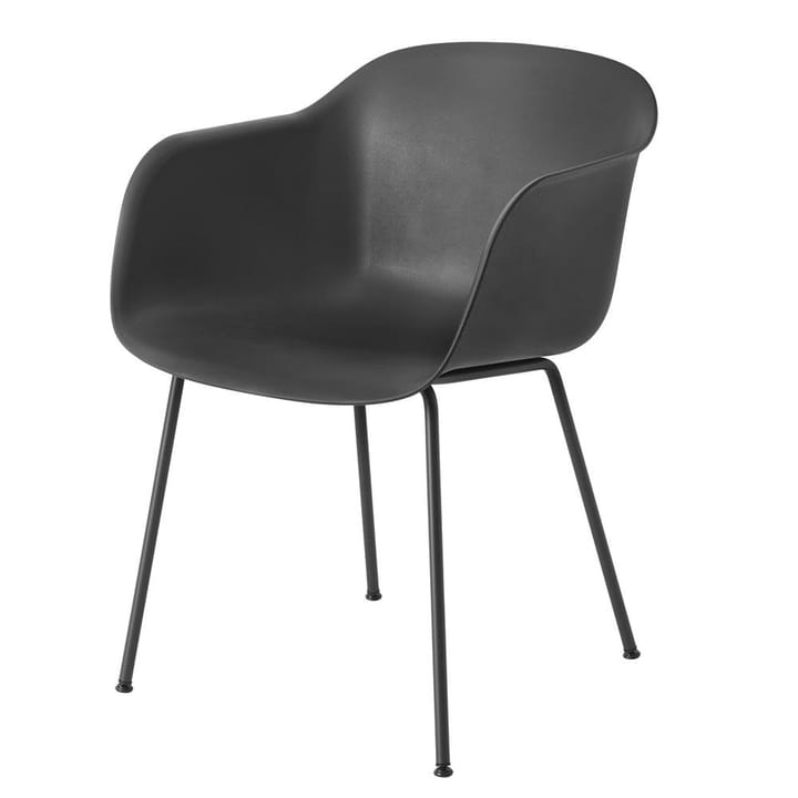 Fiber chair krzesło z podłokietnikami - Anthracite Black (plastic) - Muuto