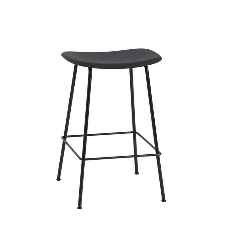 Fiber counter krzesło 65 cm - Black-Anthracite black - Muuto