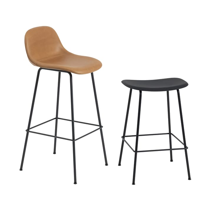 Fiber counter krzesło 65 cm, Black-Anthracite black Muuto