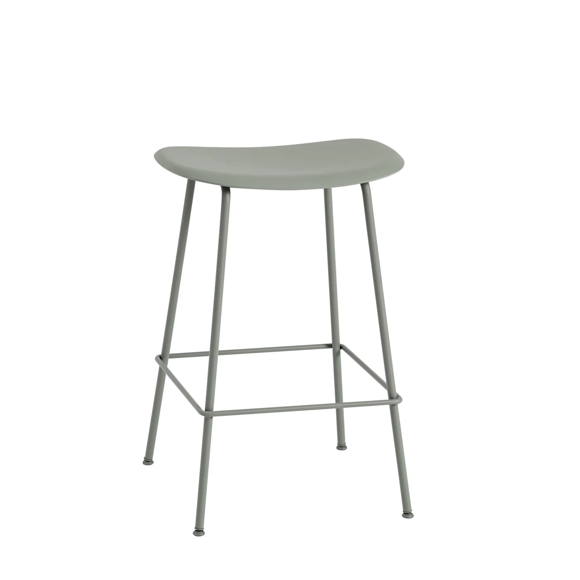 Fiber counter krzesło 65 cm, Dusty green-Green (plastic) Muuto