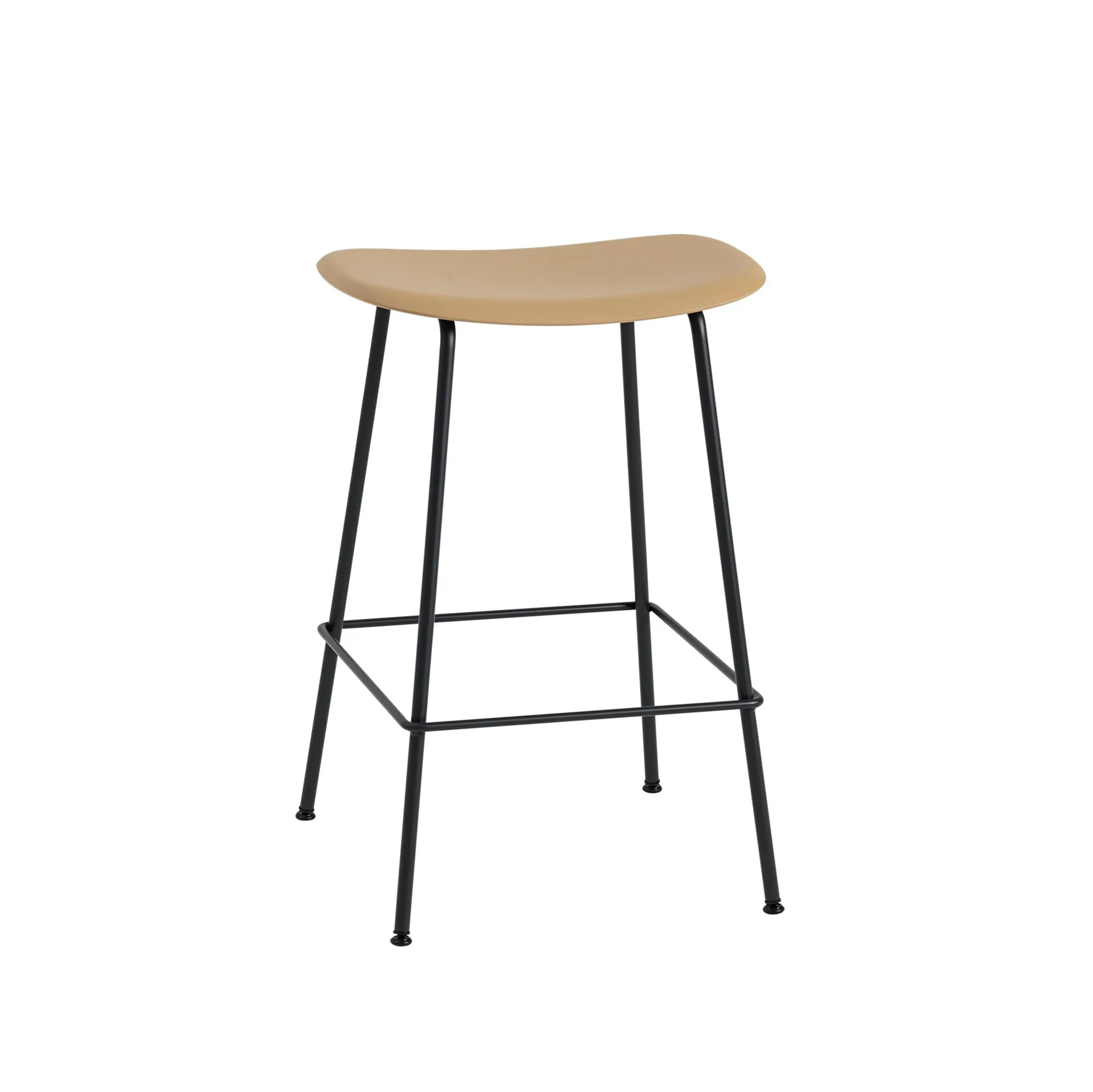 Fiber counter krzesło 65 cm, Ochre-Black Muuto