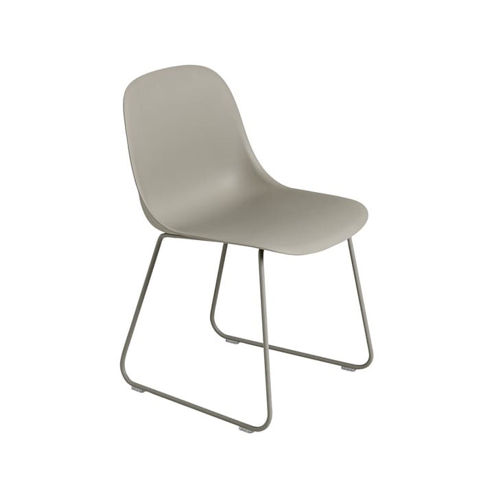Fiber krzesło stalowe medar plastikowe siedzisko - Grey-Grey - Muuto