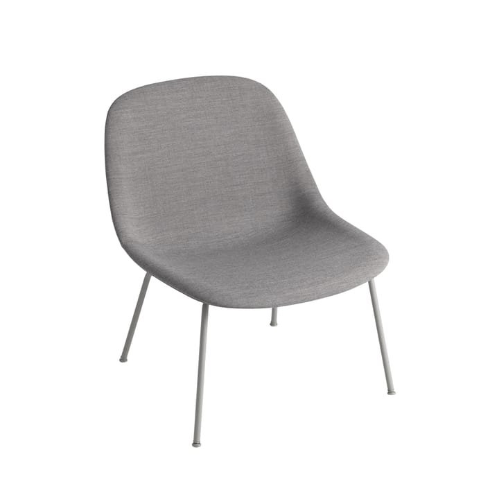 Fiber Lounge krzesło ze stalowymi nogami - Remix 133-Grey - Muuto