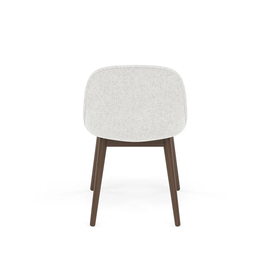 Fiber Side Chair z drewnianymi nogami, Hallingdal nr 110-stained dark brown Muuto