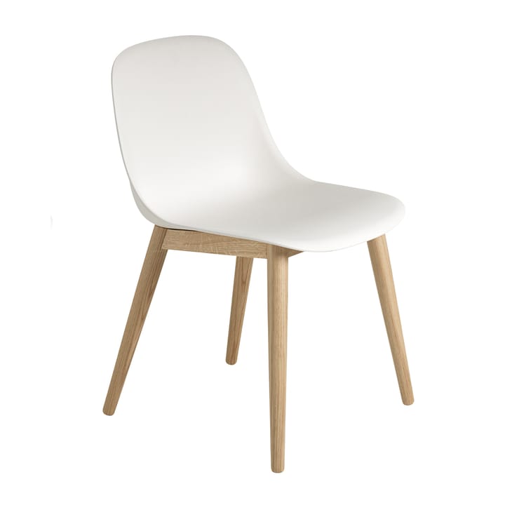 Fiber Side Chair z drewnianymi nogami - Natural white-Oak - Muuto