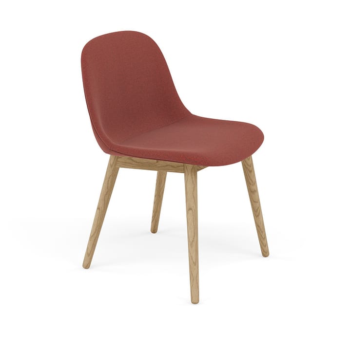 Fiber Side Chair z drewnianymi nogami - Re-wool 558-oak - Muuto