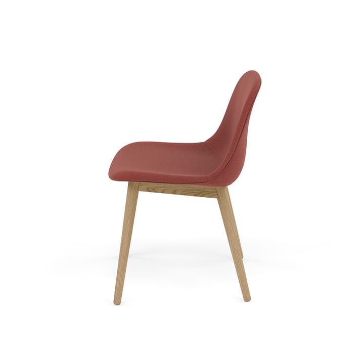 Fiber Side Chair z drewnianymi nogami, Re-wool 558-oak Muuto