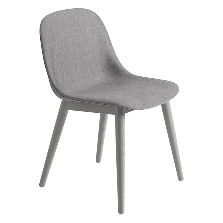 Fiber Side Chair z drewnianymi nogami - Remix 133-grey - Muuto