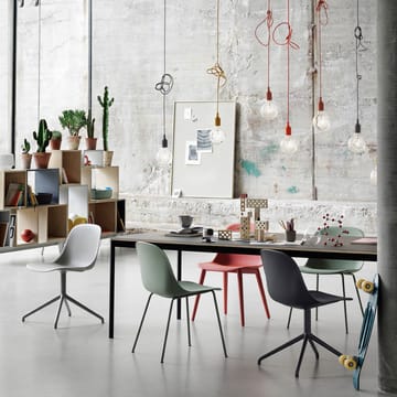 Fiber Stol stalowy stojak - Remix 133-grey - Muuto