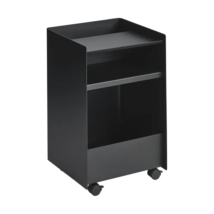 Folded Trolley wózek otwarty - Black, 37,4x61,5x37,2 cm - Muuto