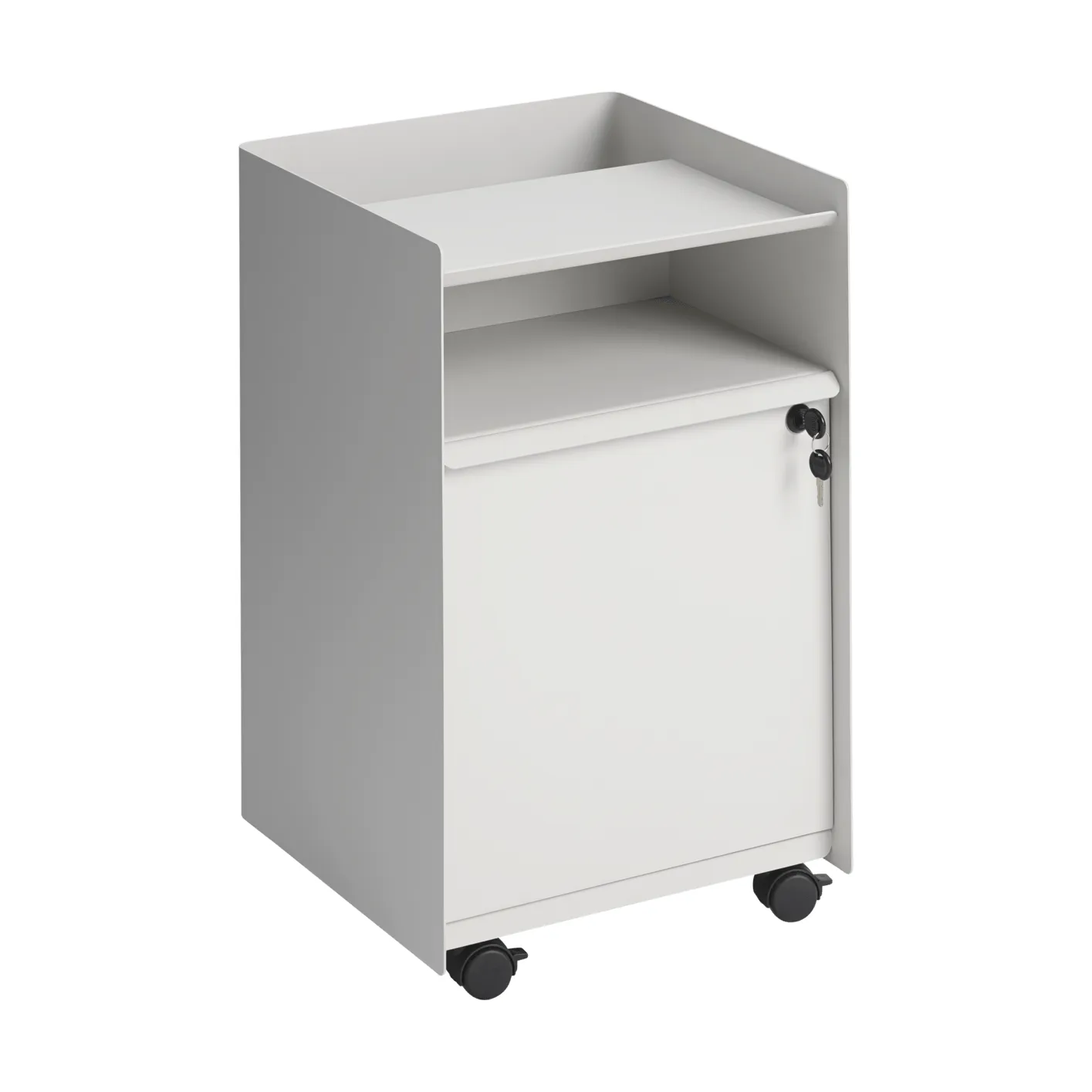 Folded Trolley wózek z szafką, Grey Muuto