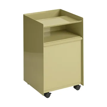 Folded Trolley wózek z szufladą - Ciemnobeżowo-zielony - Muuto