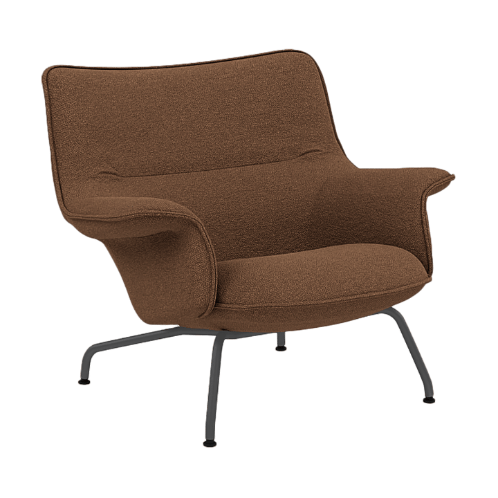 Fotel Doze niski - Hearth 4-anthracite/black - Muuto