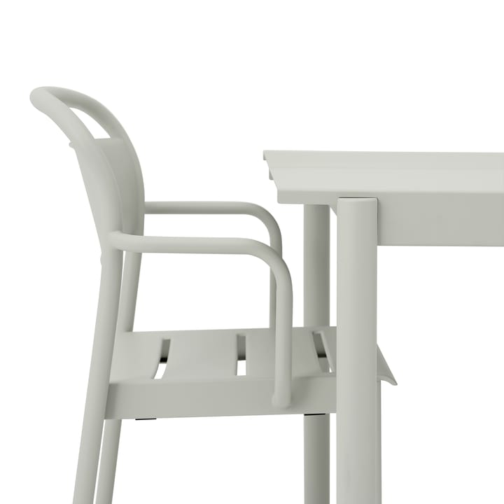 Fotel Linear steel armchair - Grey (RAL 7044) - Muuto