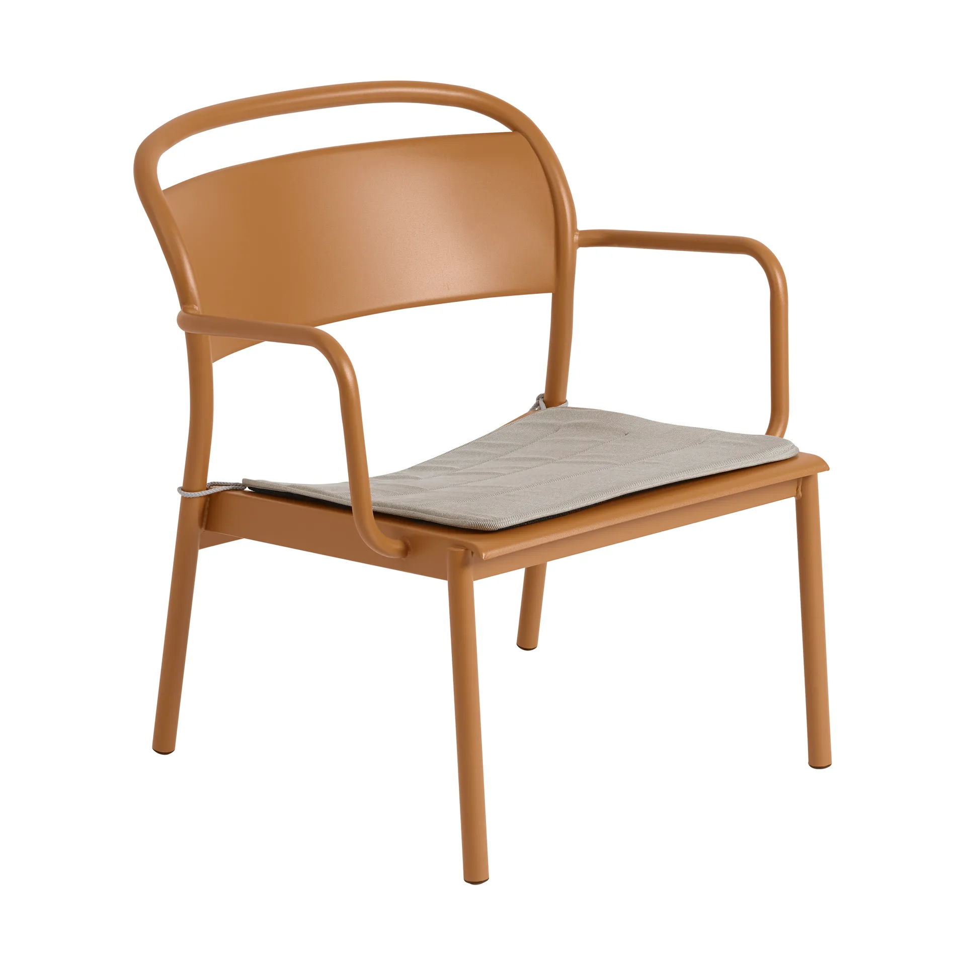 Fotel lounge Linear Steel, Burnt orange Muuto