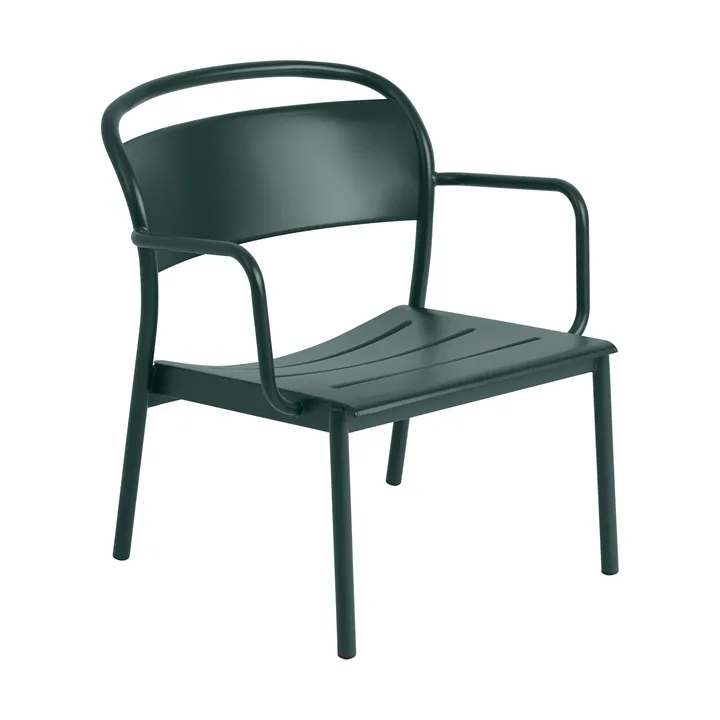 Fotel lounge Linear Steel - Dark green - Muuto