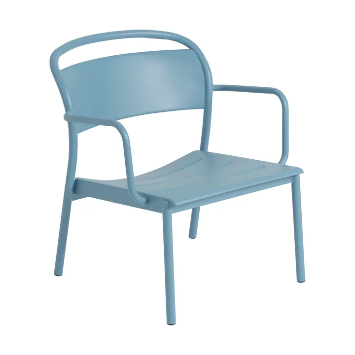 Fotel lounge Linear Steel - Pale blue - Muuto