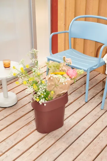 Fotel lounge Linear Steel - Pale blue - Muuto