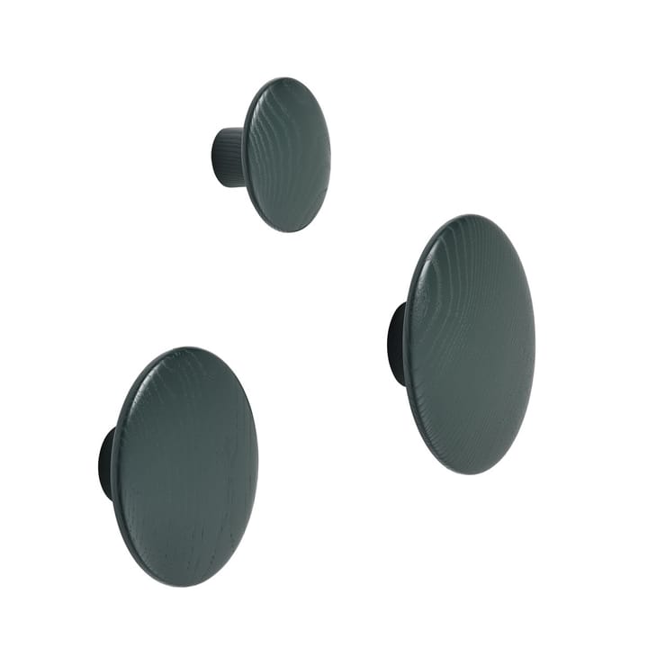 Hak na płaszcz The Dots ciemna zieleń, Small Muuto