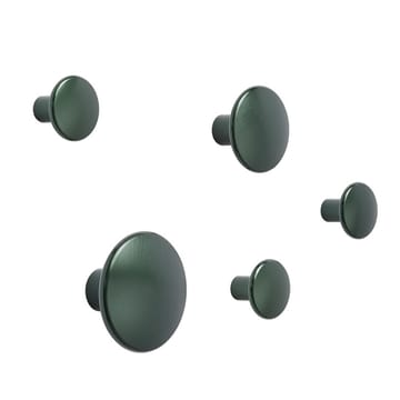 Hak na płaszcz The Dots metalowy 2,7 cm - Dark green - Muuto