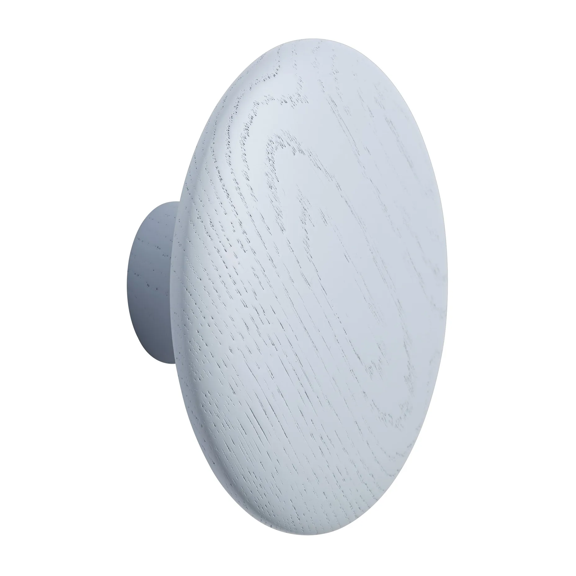 Jasnoniebieski drewniany wieszak na ubrania Dots (wykończenie light blue), Ø13 cm Muuto