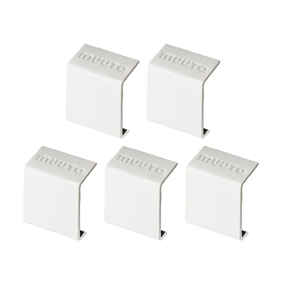 Klipsy Mini stacked 2.0, 5-pak, biały Muuto