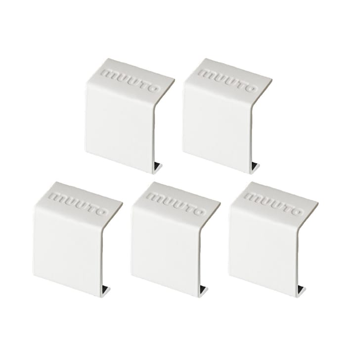 Klipsy Stacked 2.0, opakowanie 5 szt. - biały - Muuto