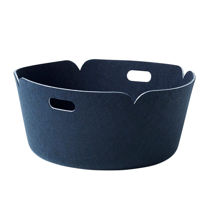 Kosz do przechowywania Restore okrągły - midnight blue (niebieski) - Muuto