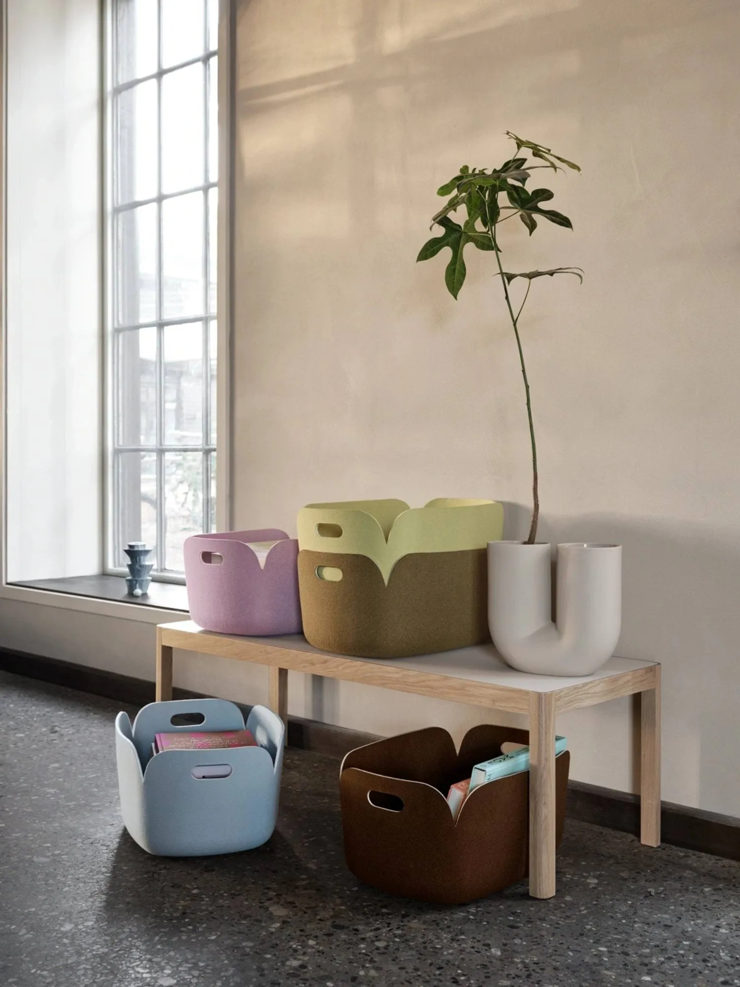 Kosz Restore, sand (piaskowy) Muuto