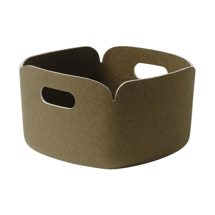 Koszyk do przechowywania Restore 28x28 cm - Brown green - Muuto