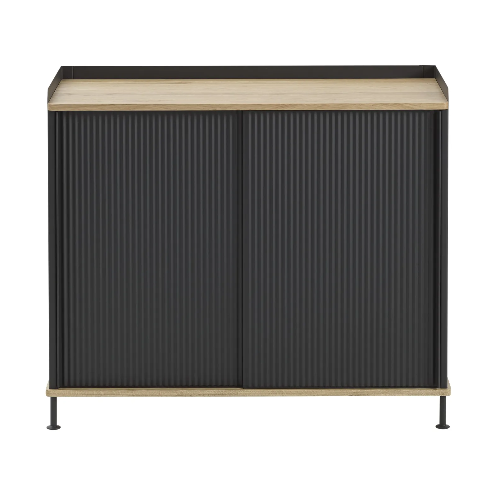 Kredens Enfold 100x45x85 cm, Laquered oak-anthracite black Muuto