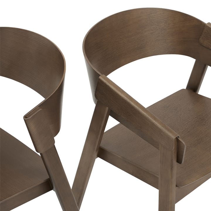 Krzesło Cover Armchair, Stained dark brown (barwione na brąz) Muuto