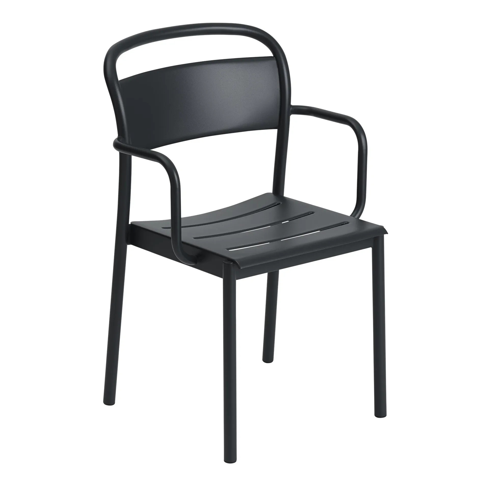Krzesło Linear Steel Armchair, Black Muuto
