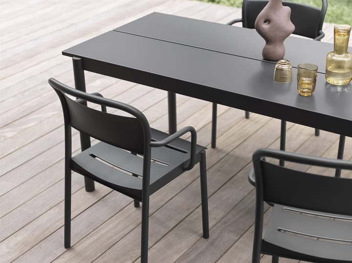 Krzesło Linear Steel Armchair, Black Muuto