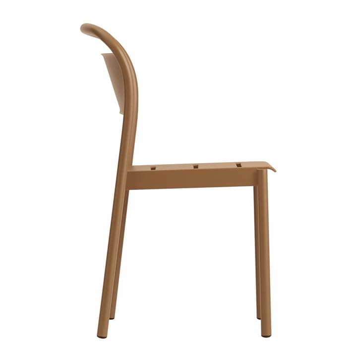Krzesło Linear Steel Armchair, Burnt orange Muuto