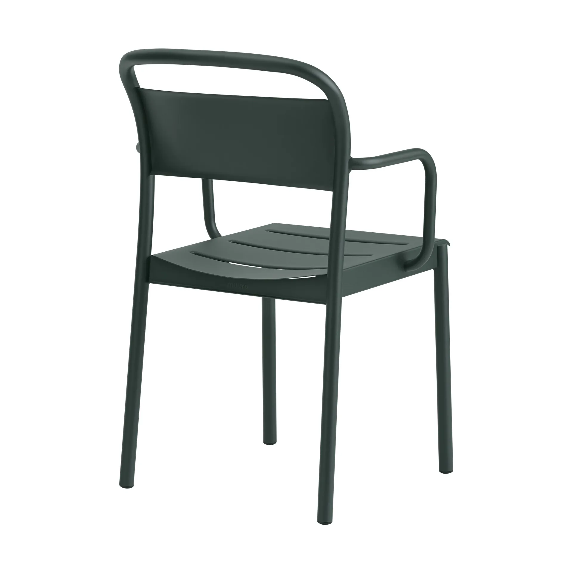 Krzesło Linear Steel Armchair, Dark green Muuto