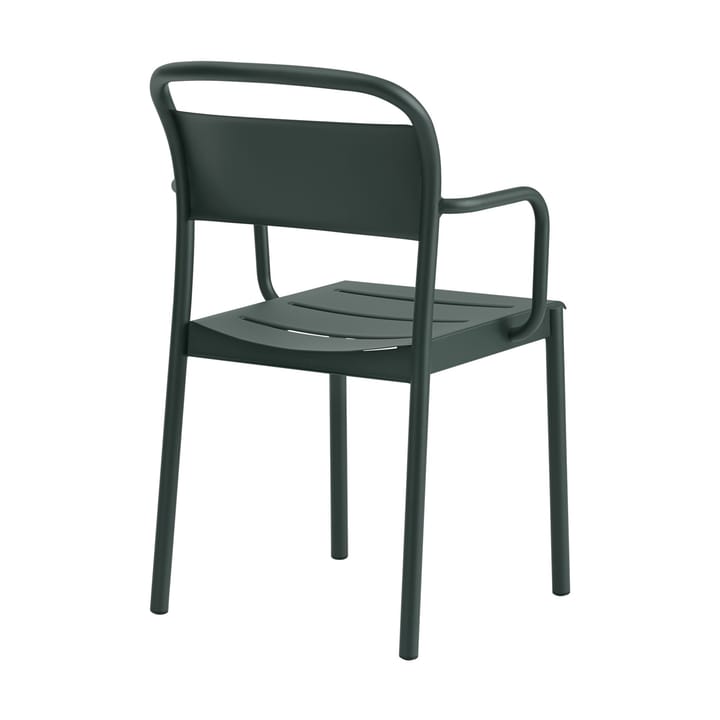 Krzesło Linear Steel Armchair, Dark green Muuto
