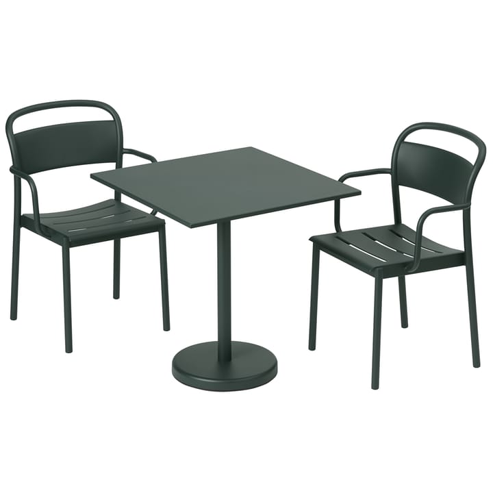 Krzesło Linear Steel Armchair, Dark green Muuto