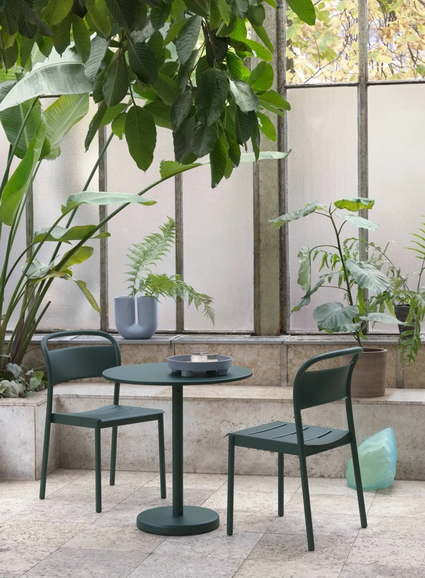 Krzesło Linear Steel Side Chair, Black Muuto