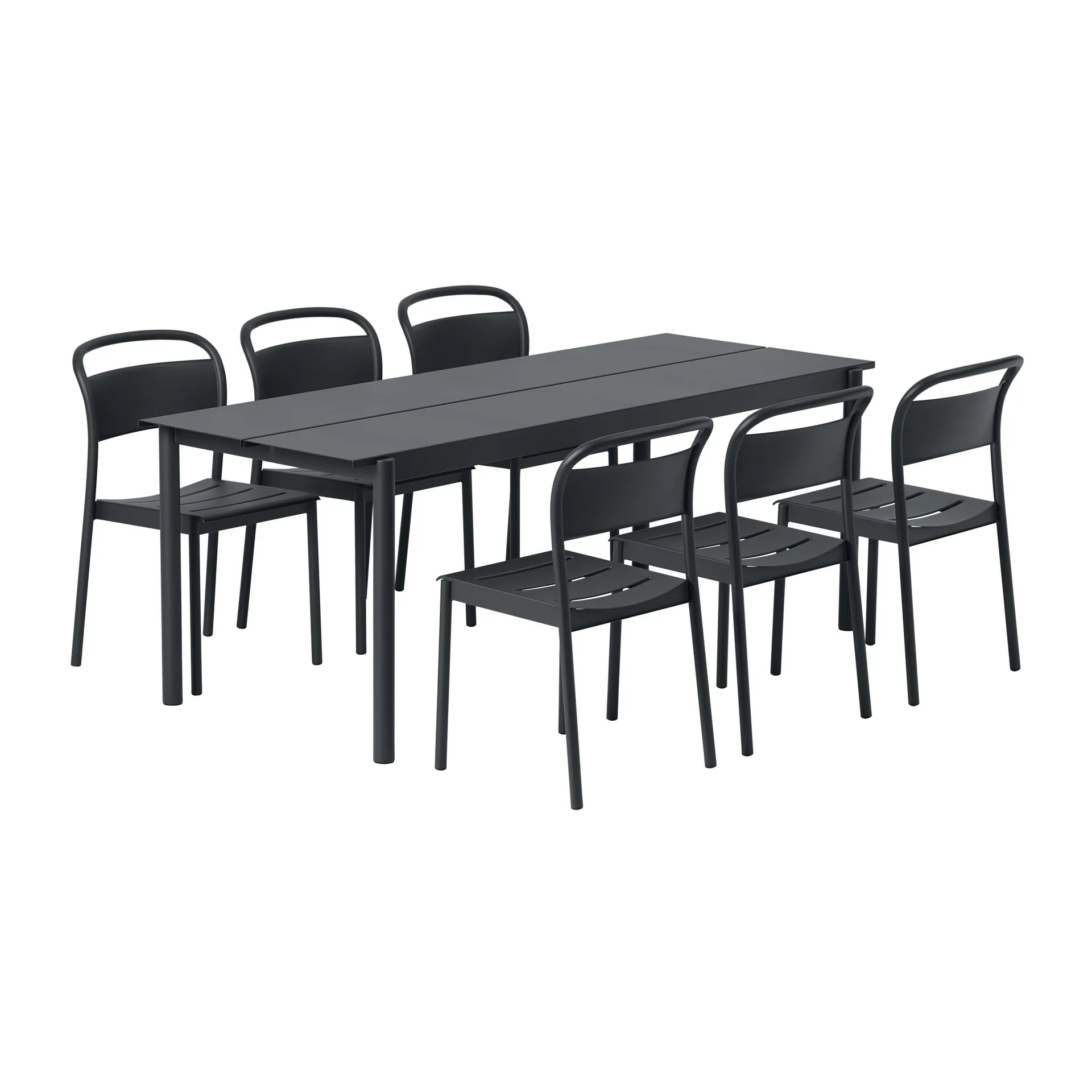 Krzesło Linear Steel Side Chair, Black Muuto