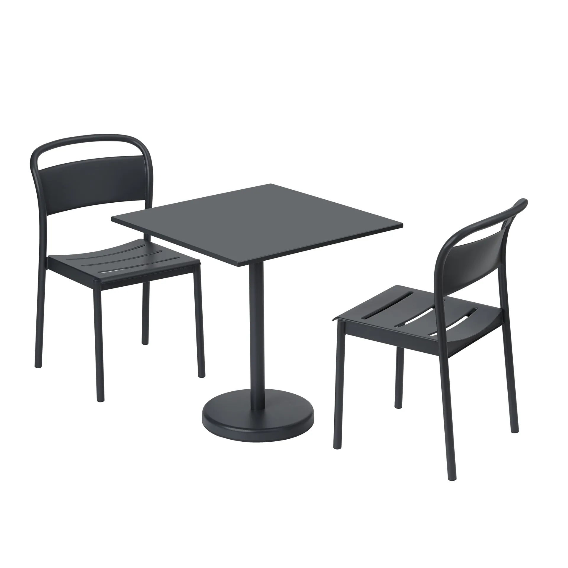 Krzesło Linear Steel Side Chair, Black Muuto