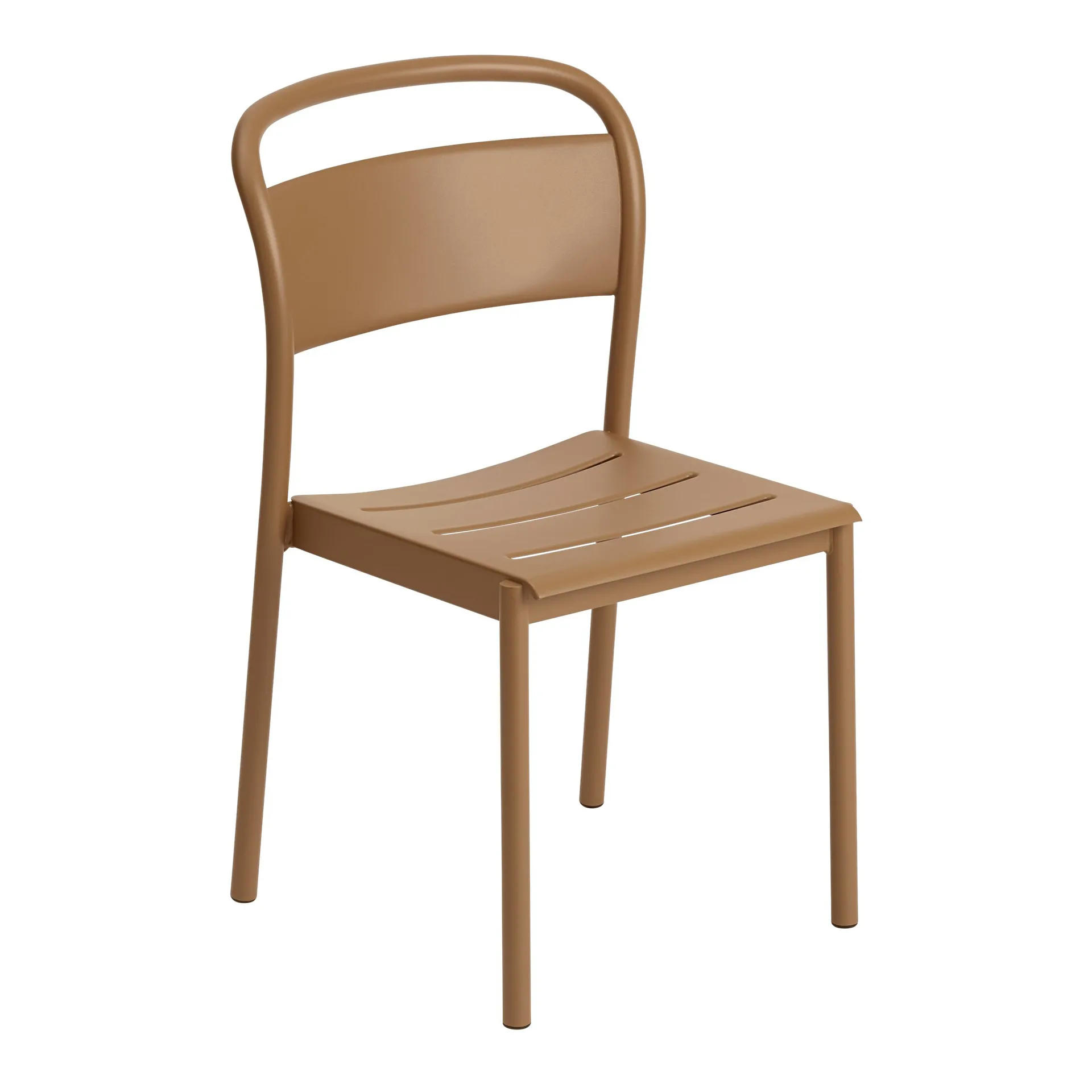 Krzesło Linear Steel Side Chair, Burnt orange Muuto