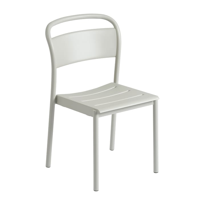 Krzesło Linear Steel Side Chair  - Grey (RAL 7044) - Muuto