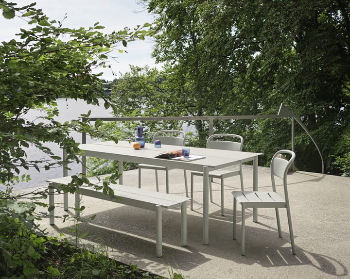 Krzesło Linear steel side chair - Grey (RAL 7044) - Muuto