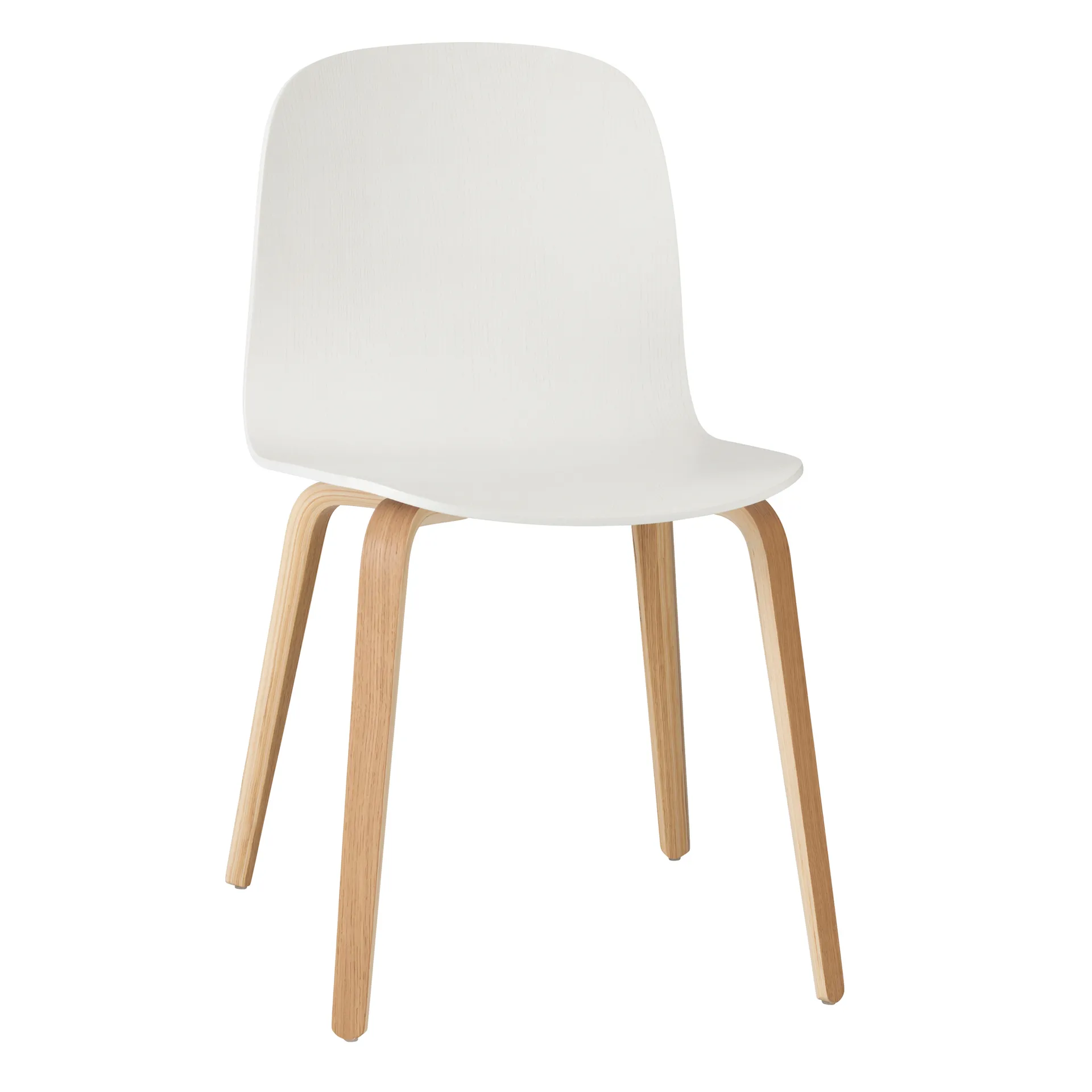 Krzesło Visu, drewniana podstawa, White-Oak Muuto