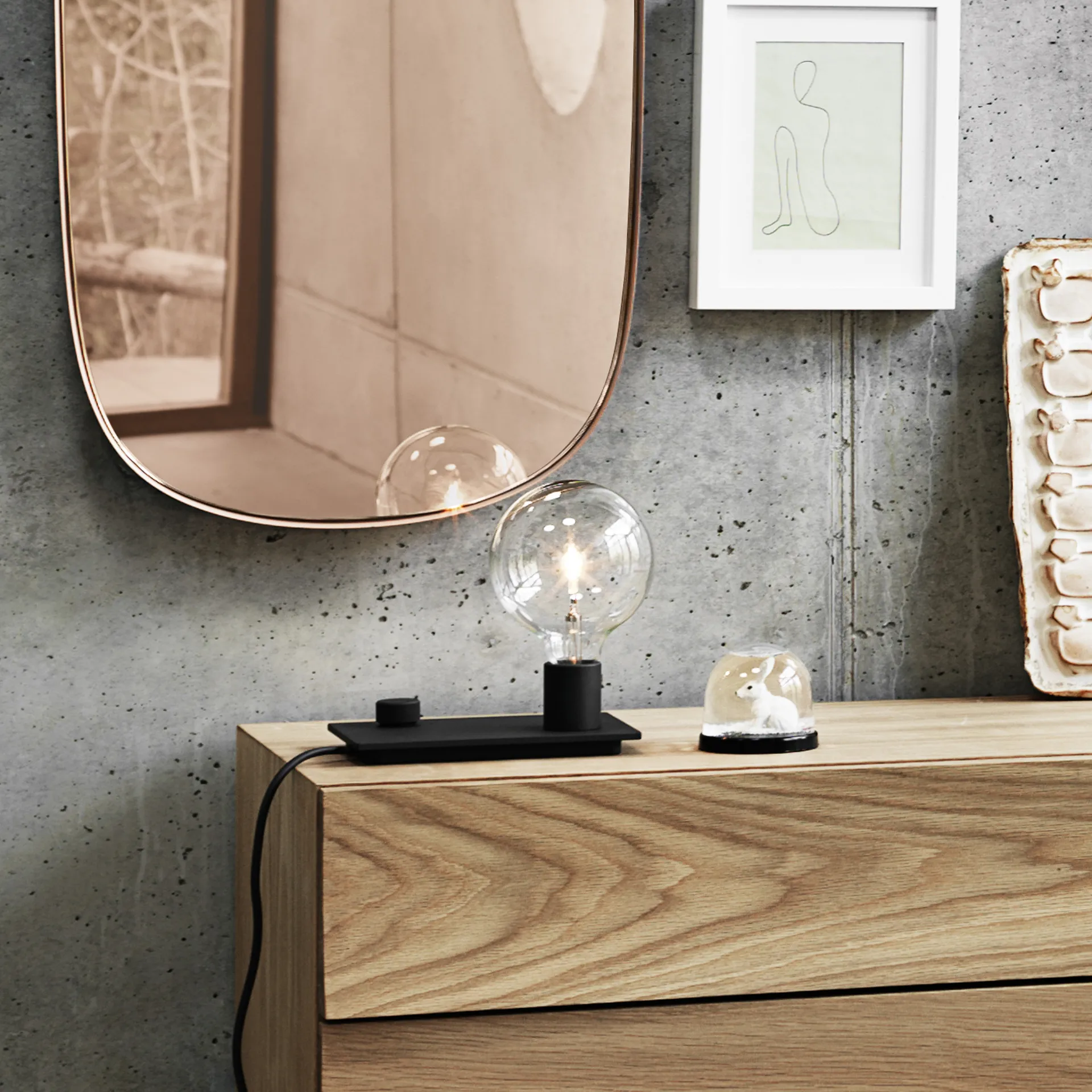 Lampa stołowa Control, czarny Muuto