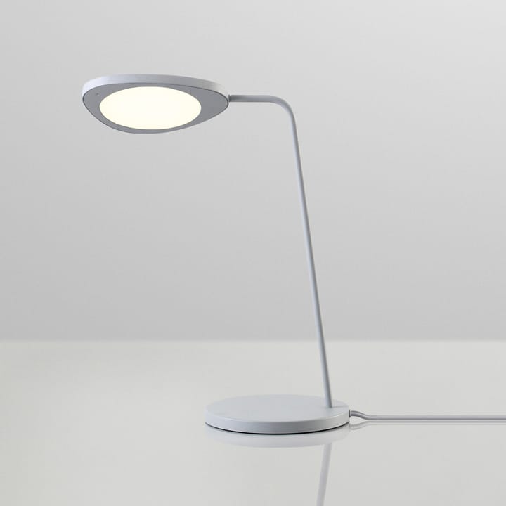 Lampa stołowa Leaf biała, szary Muuto