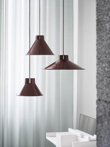 Lampa sufitowa Top Ø28 cm - Głęboka czerwień - Muuto