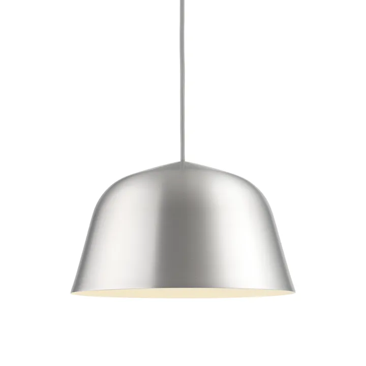 Lampa wisząca Ambit - Szczotkowane aluminium, Ø25 cm - Muuto