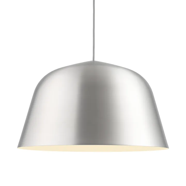 Lampa wisząca Ambit - Szczotkowane aluminium, Ø40 cm - Muuto